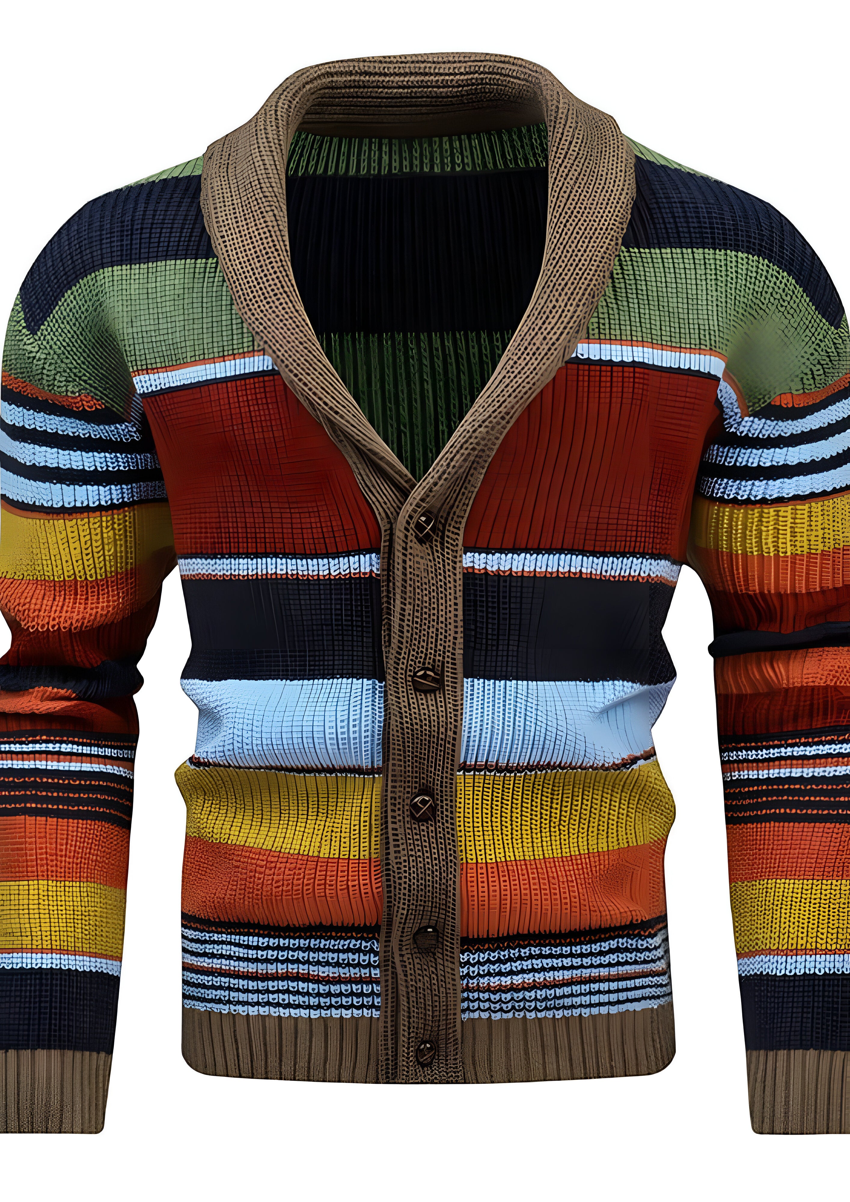Colorblock Cardigan | Men's Button-Up