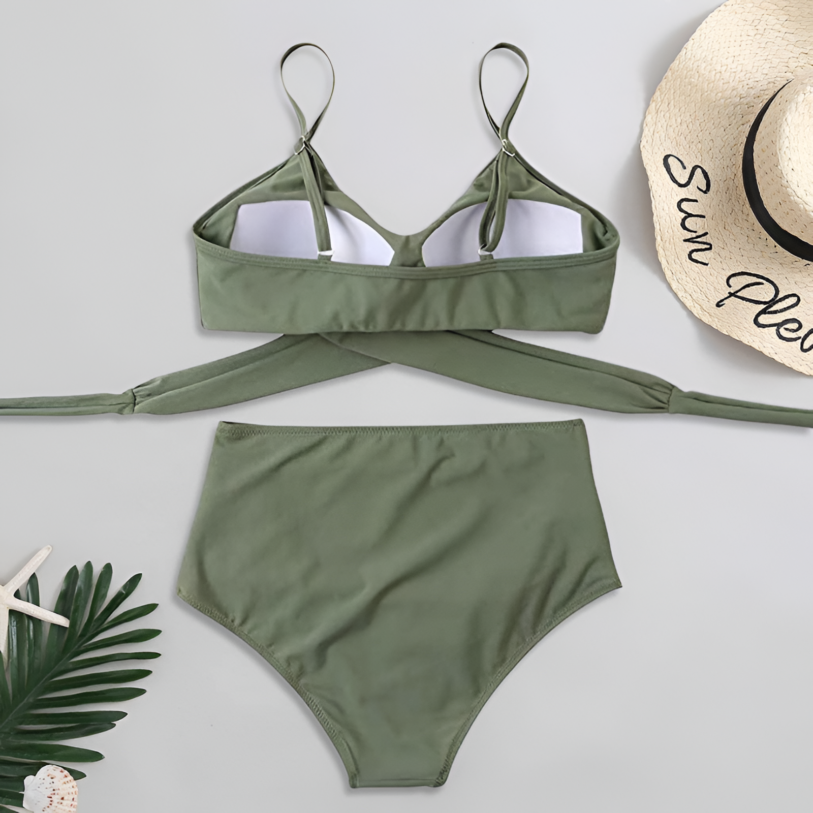 Women's Floral High Waisted Bikini Set | Two Piece