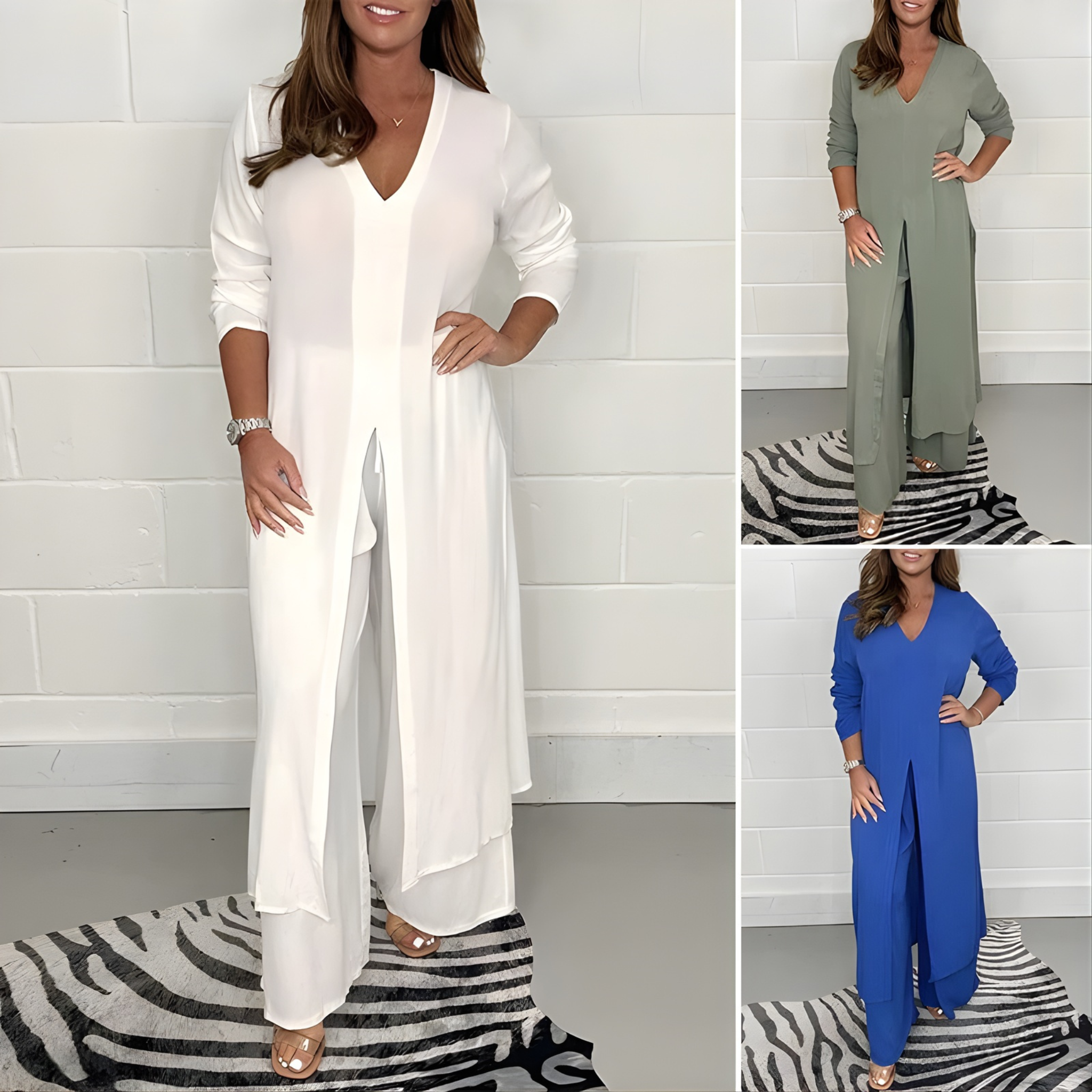 Women’s Summer Wide-Leg Trousers | Elasticated Waist