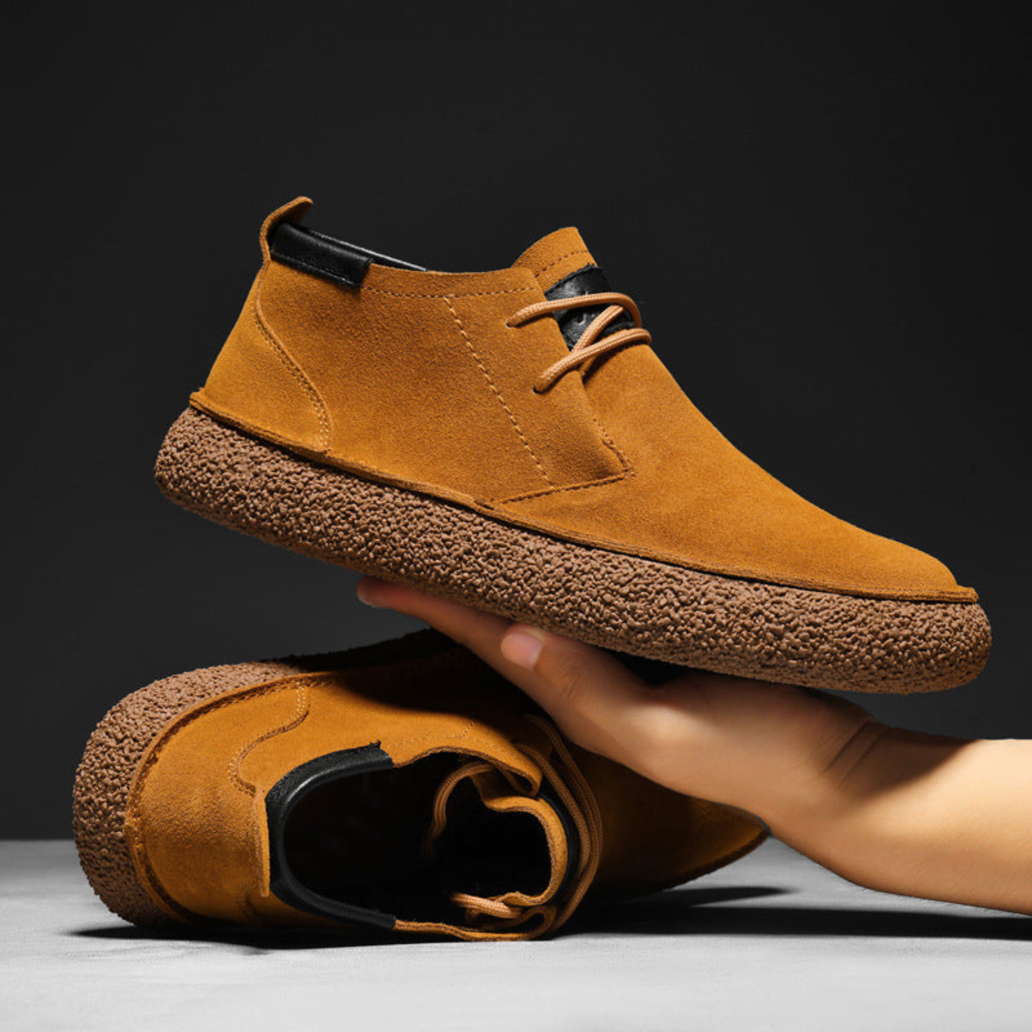 Women's Lace-Up Ankle Shoes | Minimal Textured Sole Casual Daily Footwear