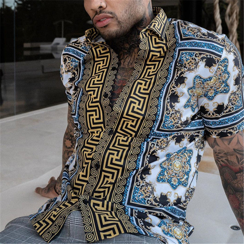 Men's Shirt & Shorts Set Two Piece | Summer