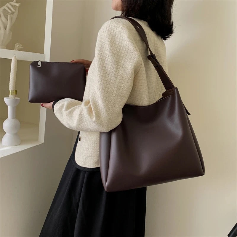 Women's Everyday Slouch Shoulder Bag l Thick Strap