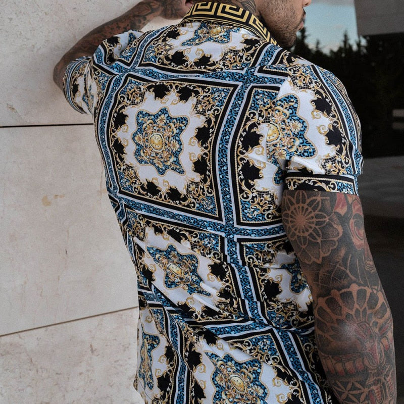 Men's Shirt & Shorts Set Two Piece | Summer