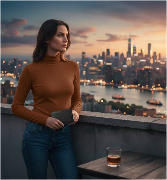 Women's Turtle-Neck Sweater | Slim Fit