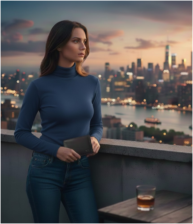 Women's Turtle-Neck Sweater | Slim Fit