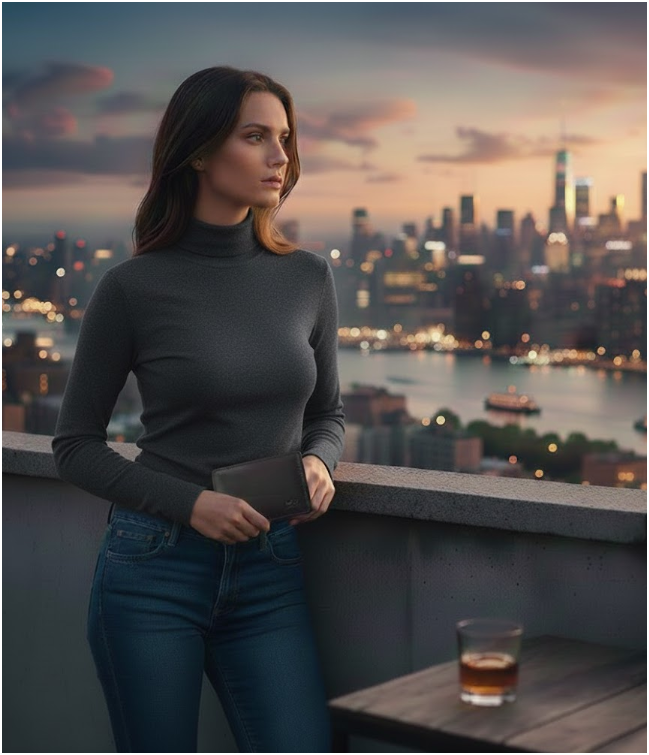 Women's Turtle-Neck Sweater | Slim Fit