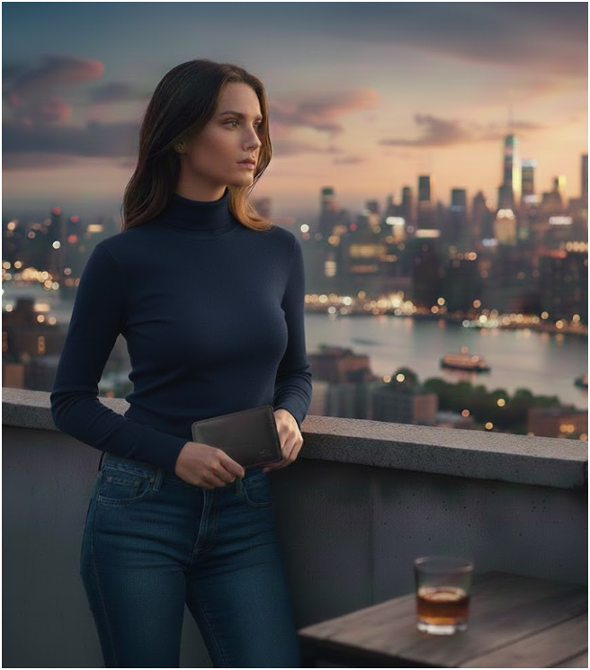 Women's Turtle-Neck Sweater | Slim Fit