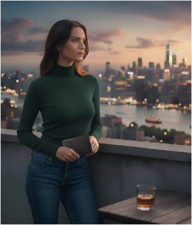 Women's Turtle-Neck Sweater | Slim Fit