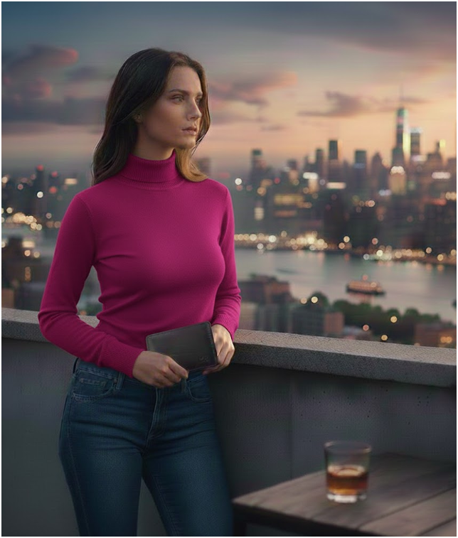 Women's Turtle-Neck Sweater | Slim Fit