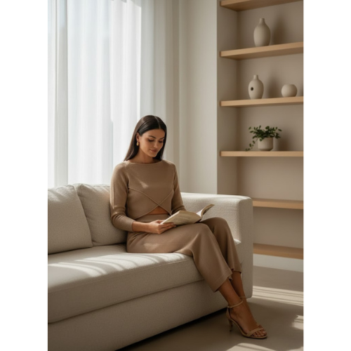 Women's Modern Minimalist Knit Set | Two Piece