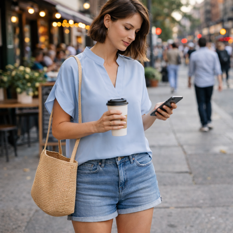 Women’s Lightweight Summer Blouse | Relaxed Fit