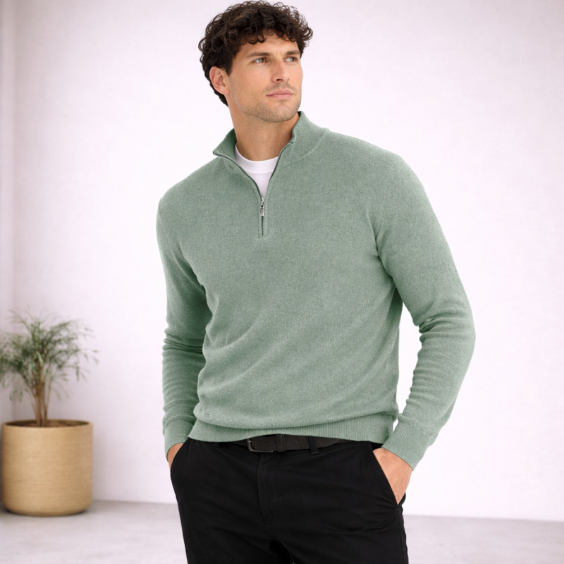 Men’s Zip Pullover | Long Sleeve