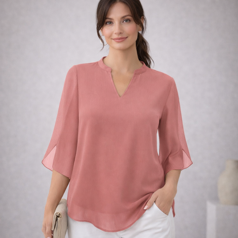 Women’s Relaxed Fit Blouse | V Neck