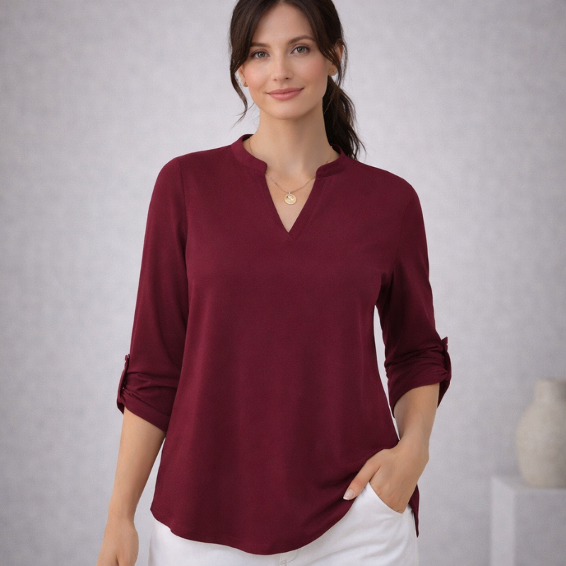 Women’s Relaxed Fit Blouse | V Neck